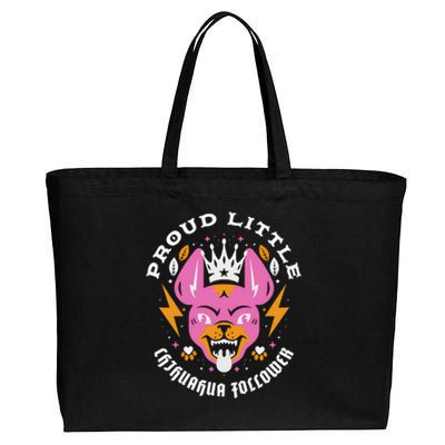 Proud Little Chihuahua Follower Vanderpump Rules Cotton Canvas Jumbo Tote