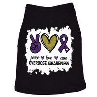 Peace Love Cure Overdose Awareness Doggie Tank