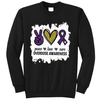 Peace Love Cure Overdose Awareness Sweatshirt