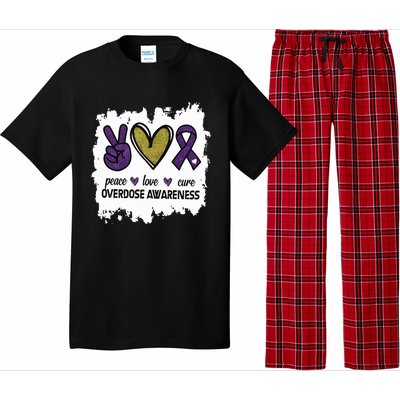 Peace Love Cure Overdose Awareness Pajama Set