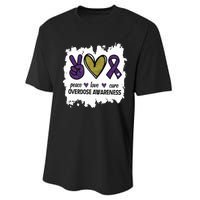 Peace Love Cure Overdose Awareness Performance Sprint T-Shirt