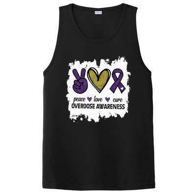 Peace Love Cure Overdose Awareness PosiCharge Competitor Tank