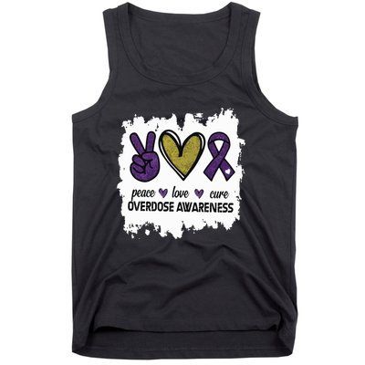 Peace Love Cure Overdose Awareness Tank Top