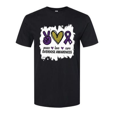 Peace Love Cure Overdose Awareness Softstyle® CVC T-Shirt