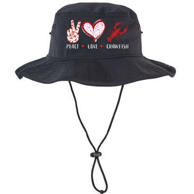 Peace Love Crawfish Boil Gift Legacy Cool Fit Booney Bucket Hat