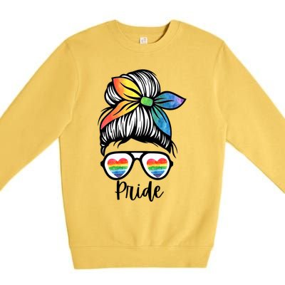 Pride Lgbtq Colorful Unisex Nonbinary Gift Premium Crewneck Sweatshirt