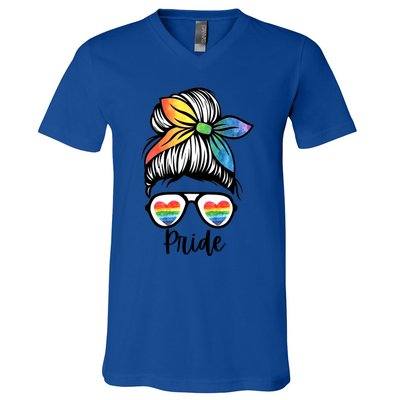 Pride Lgbtq Colorful Unisex Nonbinary Gift V-Neck T-Shirt