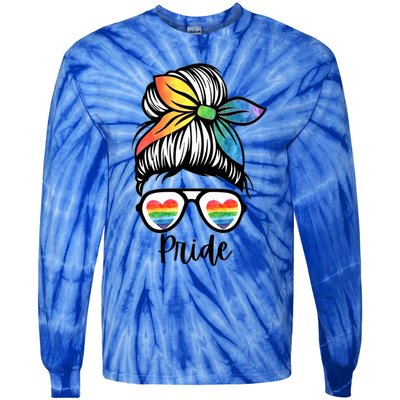 Pride Lgbtq Colorful Unisex Nonbinary Gift Tie-Dye Long Sleeve Shirt