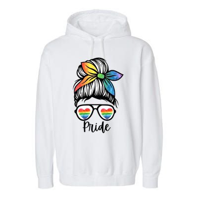 Pride Lgbtq Colorful Unisex Nonbinary Gift Garment-Dyed Fleece Hoodie