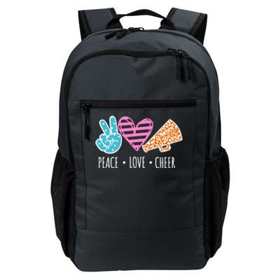 Peace Love Cheer Cheerleader Teen Girls Funny Cheerleading Gift Daily Commute Backpack