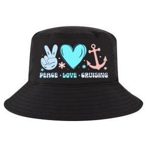 Peace Love Cruising Ocean Vacation Cruise Ship Family Cool Comfort Performance Bucket Hat