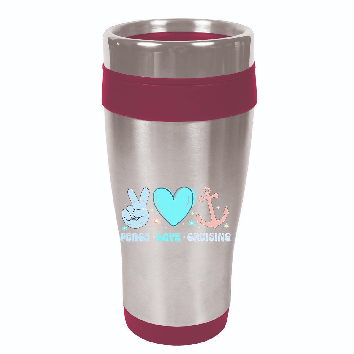 Peace Love Cruising Ocean Vacation Cruise Ship Family Backpack