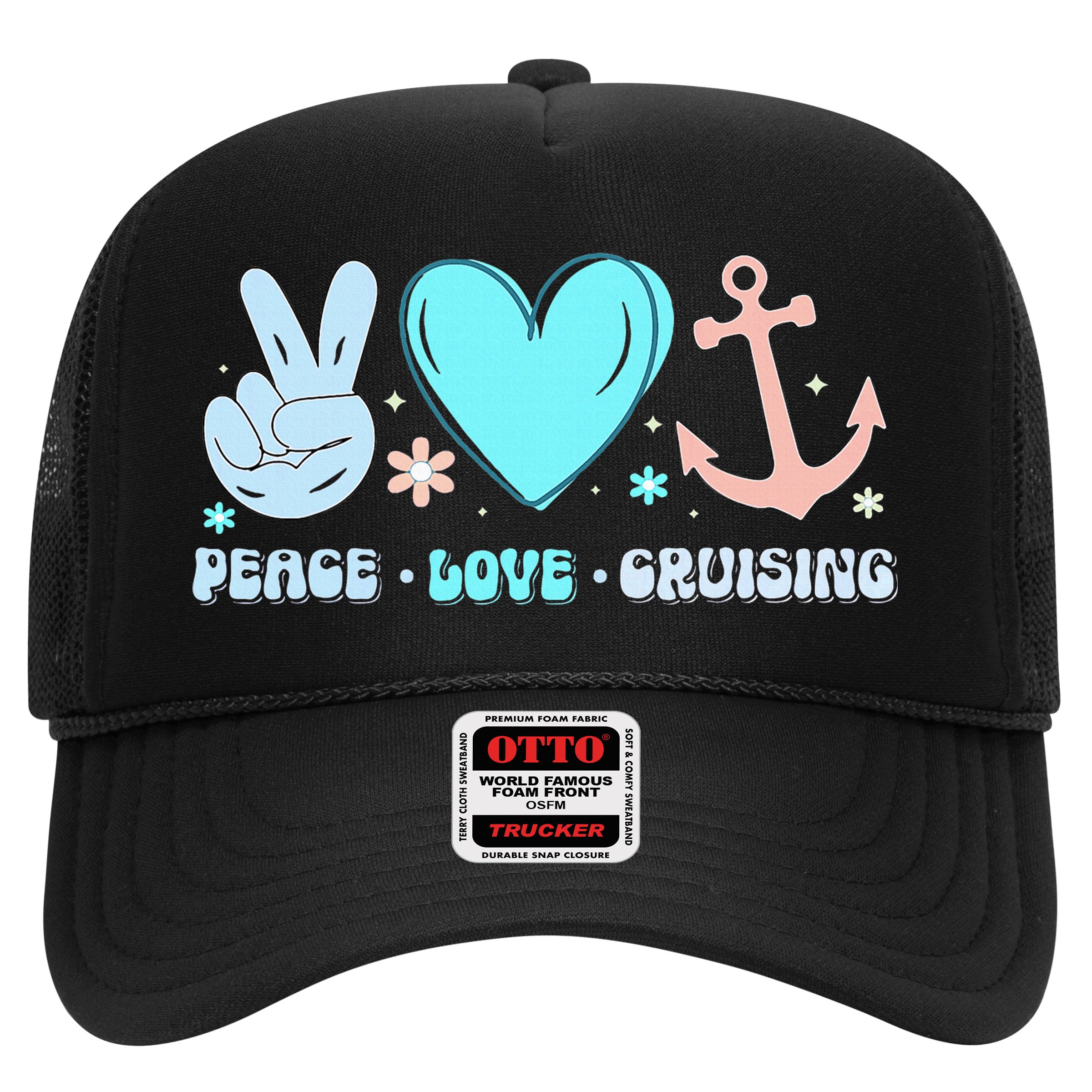 Peace Love Cruising Ocean Vacation Cruise Ship Family Hat