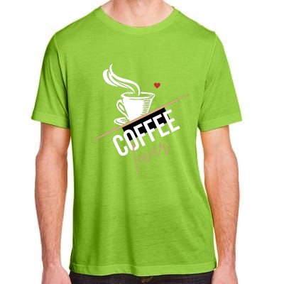 Peace Love Coffee Lovers Hippie Adult ChromaSoft Performance T-Shirt