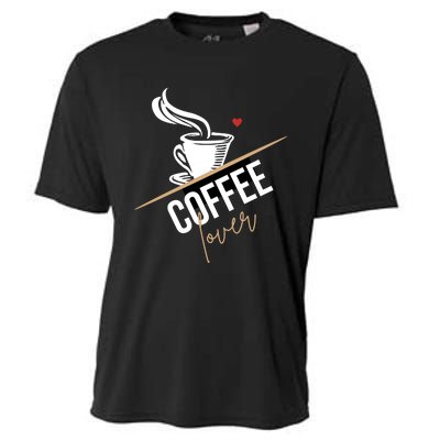 Peace Love Coffee Lovers Hippie Cooling Performance Crew T-Shirt