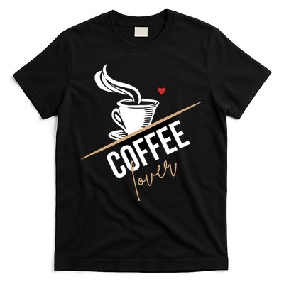 Peace Love Coffee Lovers Hippie T-Shirt