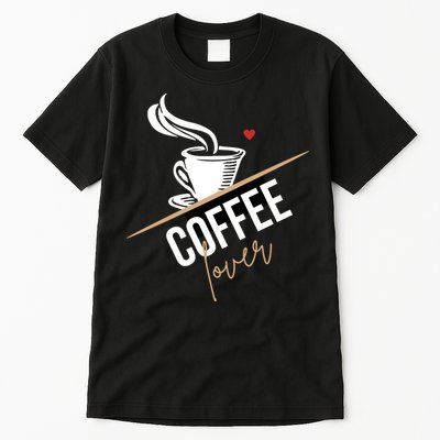 Peace Love Coffee Lovers Hippie Tall T-Shirt