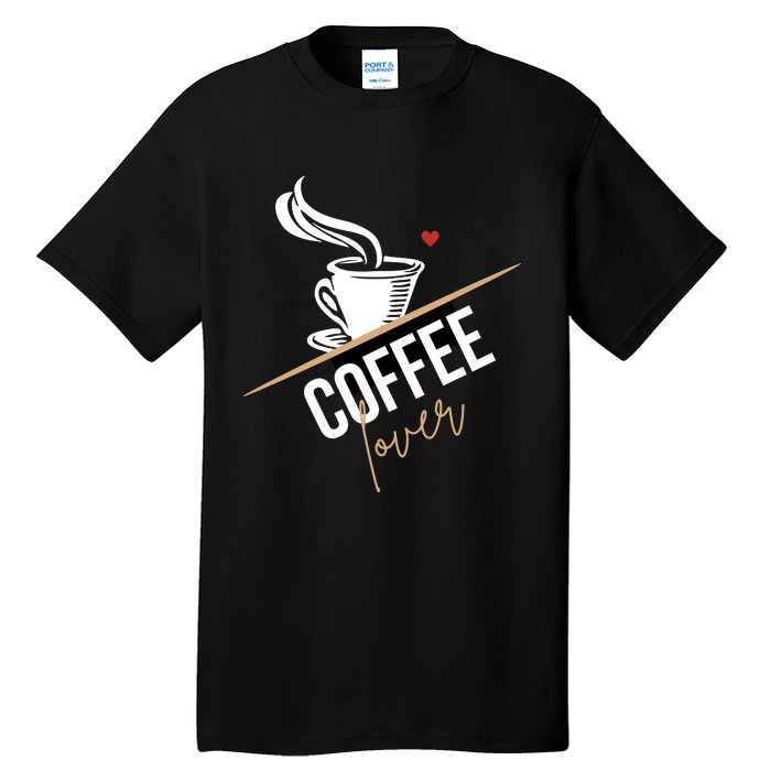 Peace Love Coffee Lovers Hippie Tall T-Shirt