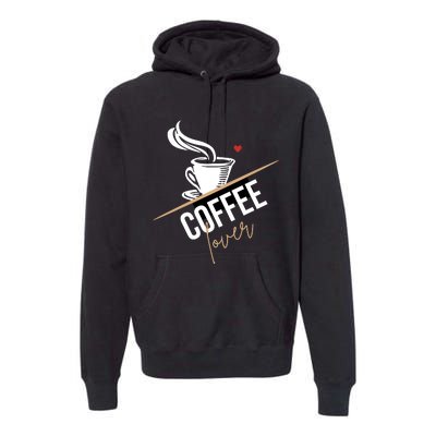 Peace Love Coffee Lovers Hippie Premium Hoodie