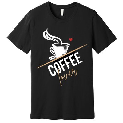 Peace Love Coffee Lovers Hippie Premium T-Shirt