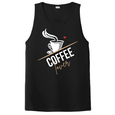 Peace Love Coffee Lovers Hippie PosiCharge Competitor Tank