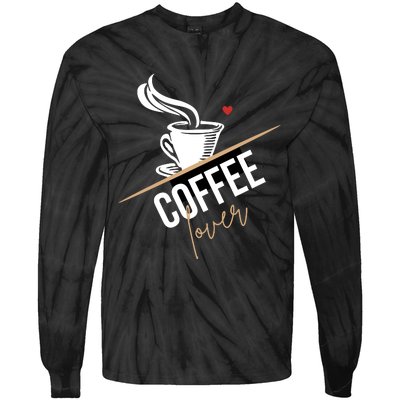 Peace Love Coffee Lovers Hippie Tie-Dye Long Sleeve Shirt