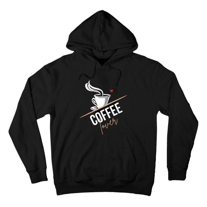 Peace Love Coffee Lovers Hippie Tall Hoodie