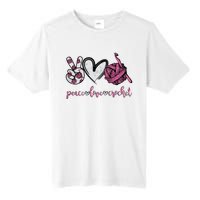 Peace Love Crochet Funny Crocheting Lover Present Tall Fusion ChromaSoft Performance T-Shirt