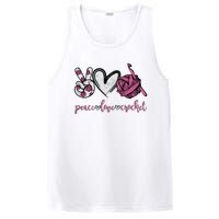 Peace Love Crochet Funny Crocheting Lover Present PosiCharge Competitor Tank