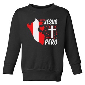 Peru Lover Christian Religion Faith Jesus Catholic Toddler Sweatshirt