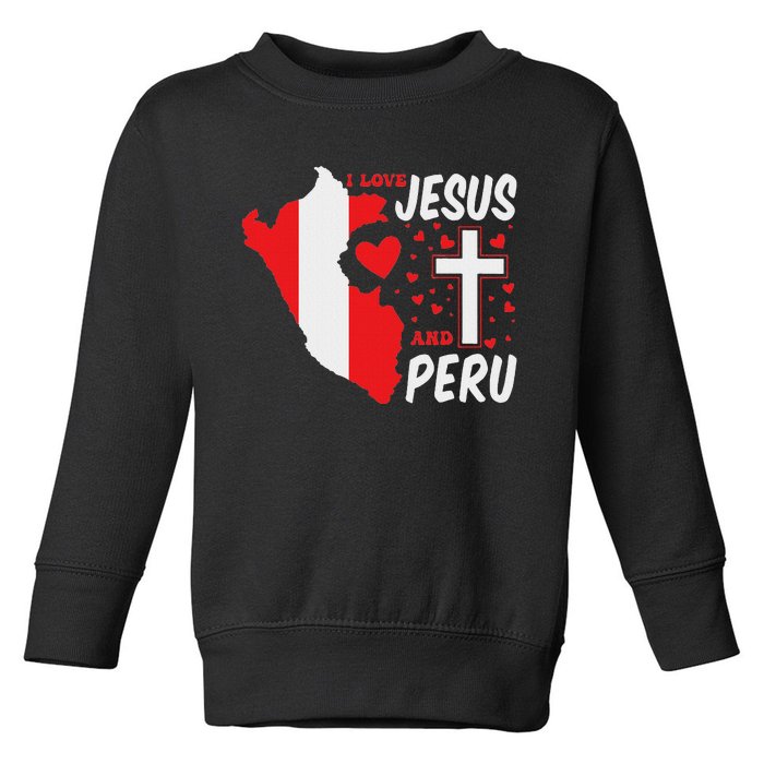 Peru Lover Christian Religion Faith Jesus Catholic Toddler Sweatshirt