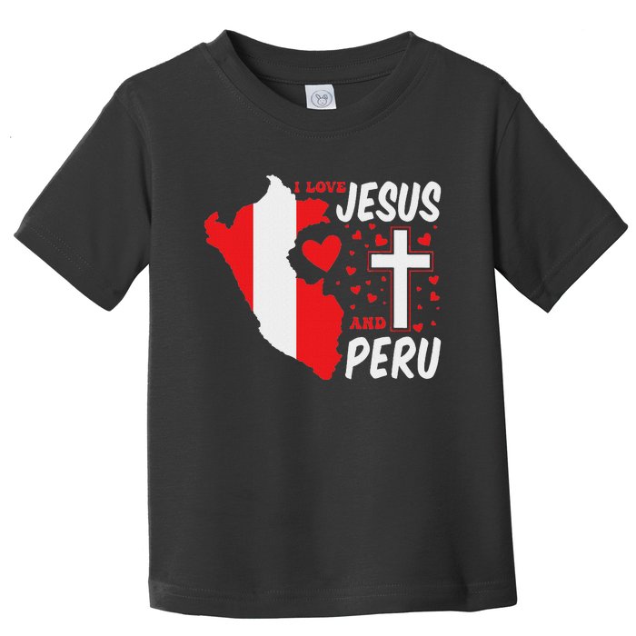 Peru Lover Christian Religion Faith Jesus Catholic Toddler T-Shirt