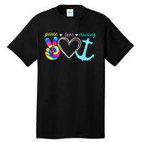 Peace Love Cruising Ship Hippie Floating Ocean Beach Lover Tall T-Shirt