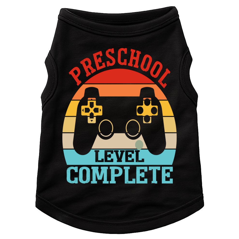 Preschool Level Complete Last Day Of School Graduation Doggie Tank