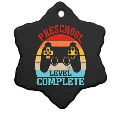 Preschool Level Complete Last Day Of School Graduation Ceramic Star Ornament