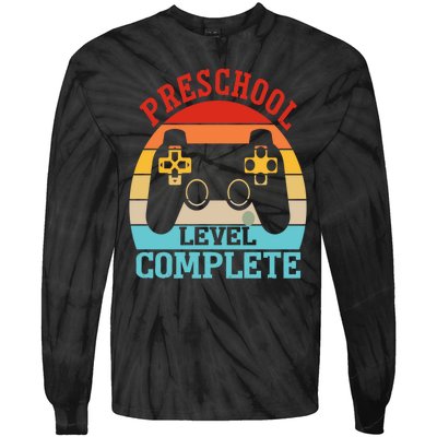 Preschool Level Complete Last Day Of School Graduation Tie-Dye Long Sleeve Shirt