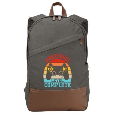 Preschool Level Complete Last Day Of School Graduation Cotton Canvas Backpack