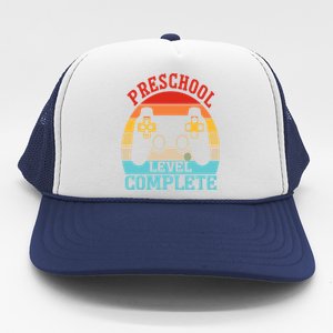 Preschool Level Complete Last Day Of School Graduation Trucker Hat