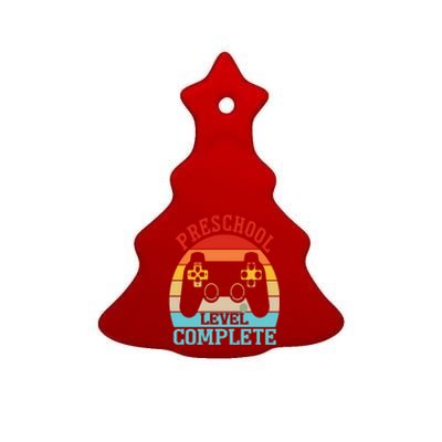 Preschool Level Complete Last Day Of School Graduation Ceramic Tree Ornament