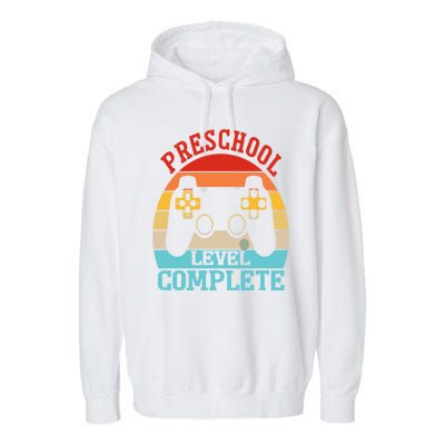 Preschool Level Complete Last Day Of School Graduation Garment-Dyed Fleece Hoodie