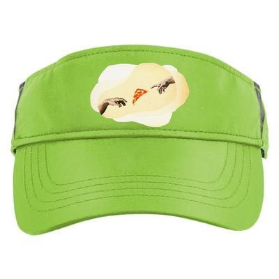 Pizza Lovers Creation Of Adam Party Renaissance Art Adult Drive Performance Visor