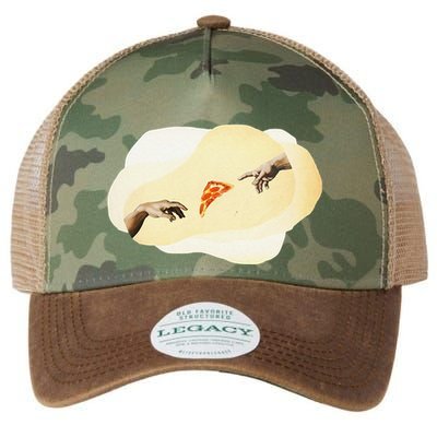 Pizza Lovers Creation Of Adam Party Renaissance Art Legacy Tie Dye Trucker Hat