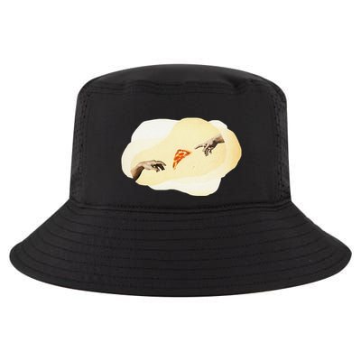 Pizza Lovers Creation Of Adam Party Renaissance Art Cool Comfort Performance Bucket Hat