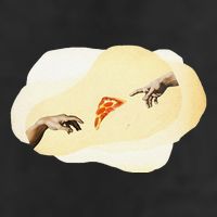 Pizza Lovers Creation Of Adam Party Renaissance Art Cool Comfort Performance Bucket Hat