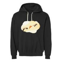 Pizza Lovers Creation Of Adam Party Renaissance Art Garment-Dyed Fleece Hoodie
