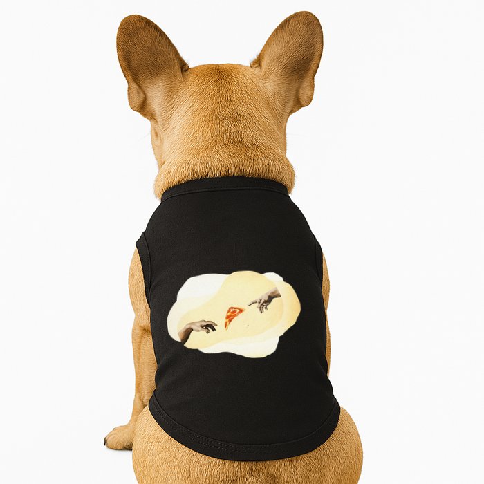 Pizza Lovers Creation Of Adam Party Renaissance Art Doggie Tank