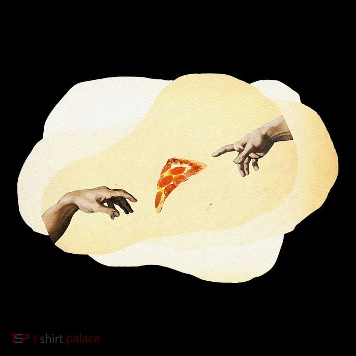 Pizza Lovers Creation Of Adam Party Renaissance Art Apron