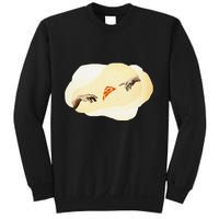 Pizza Lovers Creation Of Adam Party Renaissance Art Sweatshirt