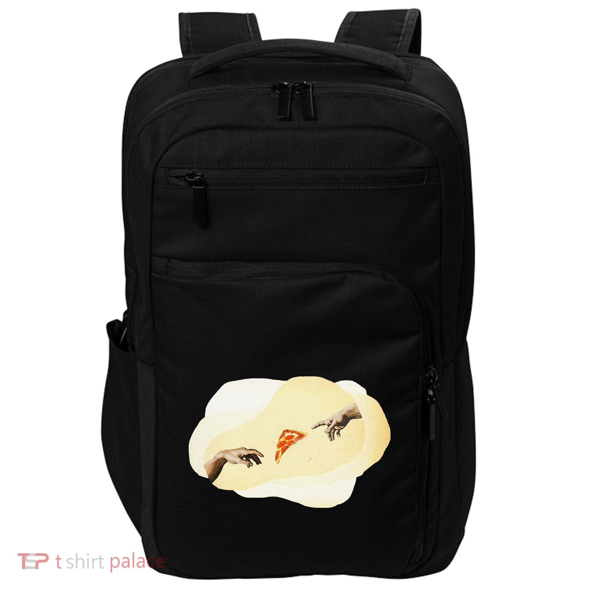 Pizza Lovers Creation Of Adam Party Renaissance Art Impact Tech Backpack
