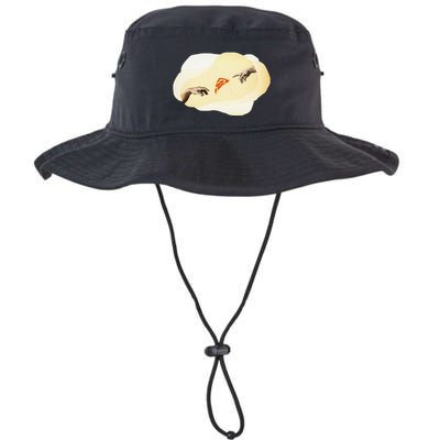 Pizza Lovers Creation Of Adam Party Renaissance Art Bucket Hat
